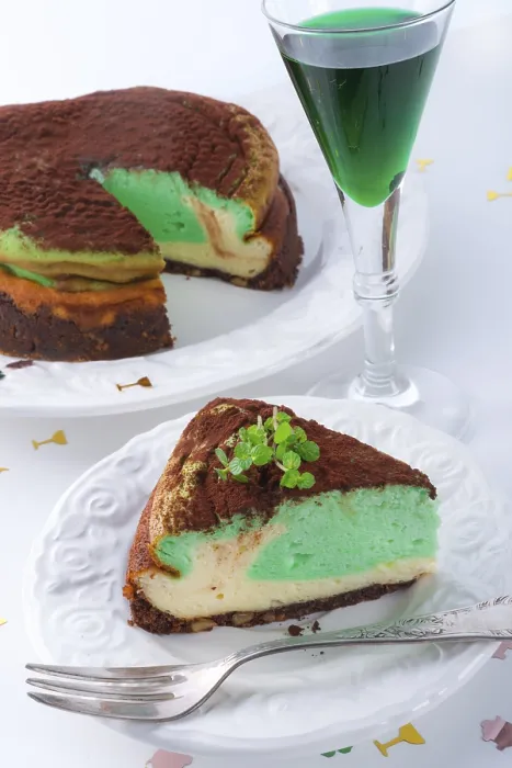 Gerahmter Druck : Pfefferminz-Torte Gerahmter Druck : Pfefferminz-Torte
