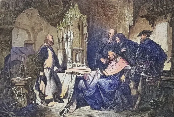 Gerahmter Druck : Peter Vischer der Ältere, 1455, 1529 Gerahmter Druck : Peter Vischer der Ältere, 1455, 1529
