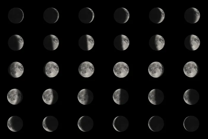 Gerahmter Druck : Phasen der Mond, Lunarkreis. Gerahmter Druck : Phasen der Mond, Lunarkreis.