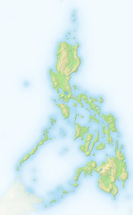 Gerahmter Druck : Philippinen, Schattenreliefkarte. Gerahmter Druck : Philippinen, Schattenreliefkarte.