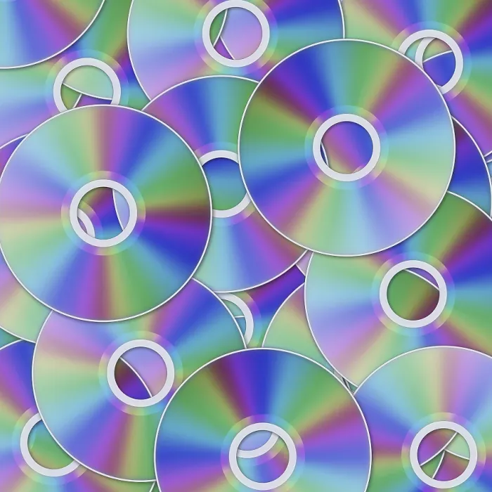 Gerahmter Druck : Bild von CD-Scheiben im Hintergrund. Gerahmter Druck : Bild von CD-Scheiben im Hintergrund.