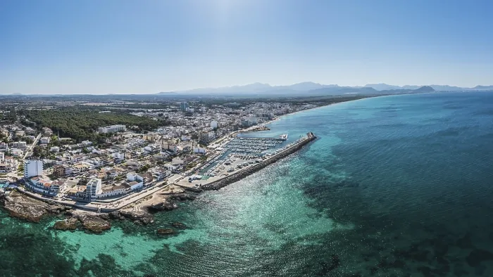 Gerahmter Druck : Can Picafort auf Mallorca, Spanien. Gerahmter Druck : Can Picafort auf Mallorca, Spanien.