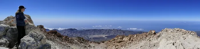 Gerahmter Druck : Pico del Teide, Gipfel des Teide, Caldera Gerahmter Druck : Pico del Teide, Gipfel des Teide, Caldera