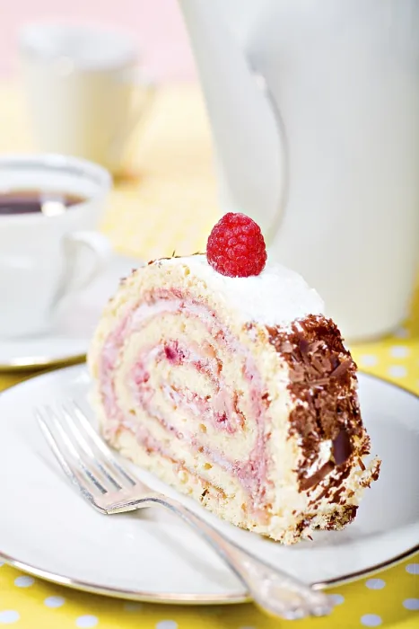 Gerahmter Druck : Stück Kuchenrolle