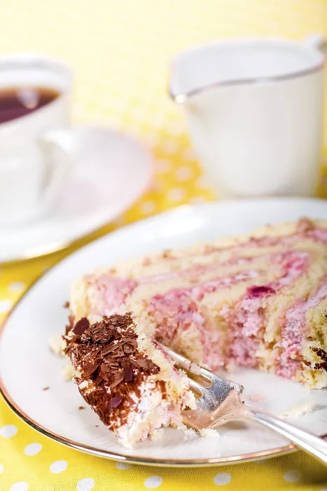 Gerahmter Druck : Stück Kuchenrolle