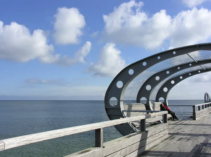Gerahmter Druck : Pier in Kellenhusen Gerahmter Druck : Pier in Kellenhusen