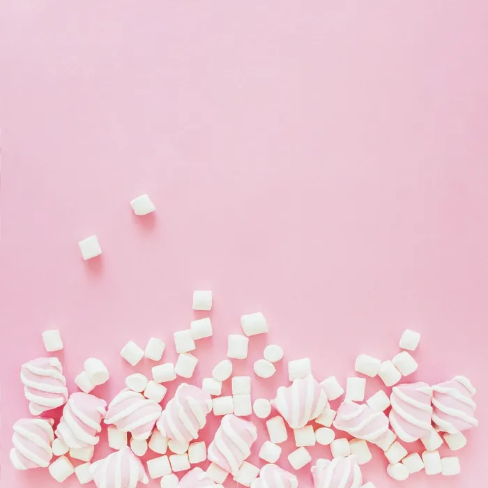 Gerahmter Druck : Pilz marshmallows Gerahmter Druck : Pilz marshmallows