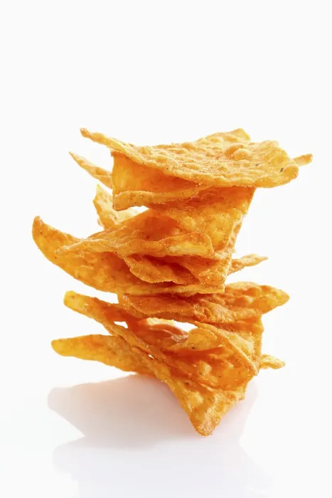 Gerahmter Druck : Gepilzte Tortillachips. Gerahmter Druck : Gepilzte Tortillachips.