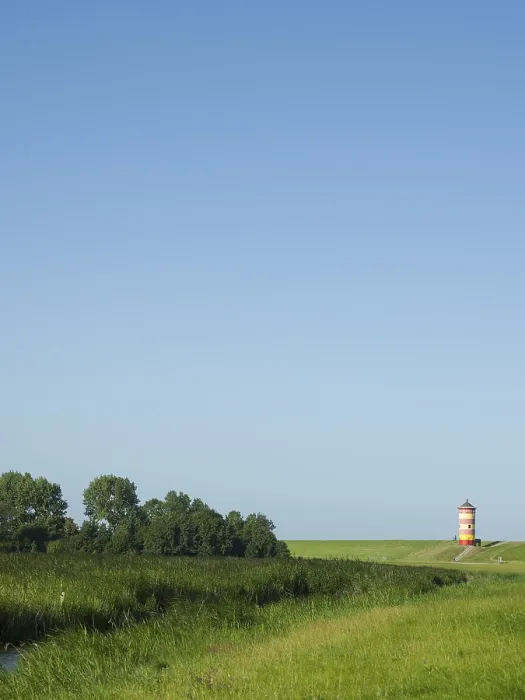 Gerahmter Druck : Leuchtturm Pilsum im Hintergrund. Gerahmter Druck : Leuchtturm Pilsum im Hintergrund.