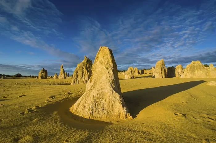 Gerahmter Druck : Die Pinnacles-Kalkformationen. Gerahmter Druck : Die Pinnacles-Kalkformationen.
