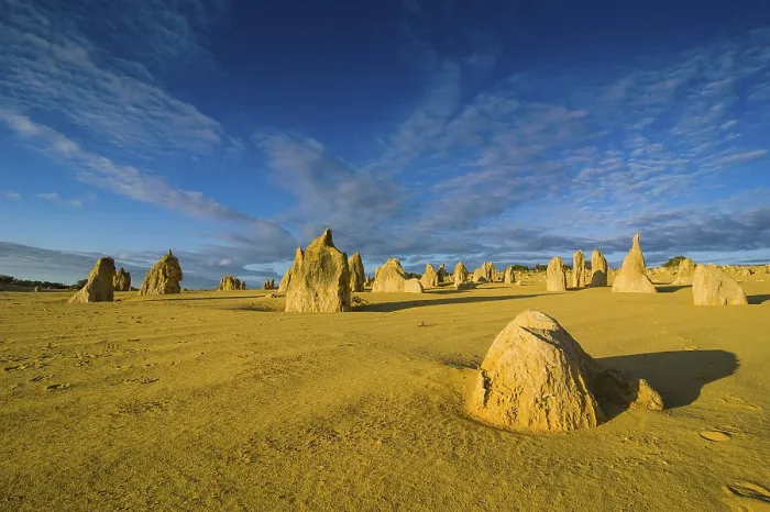 Gerahmter Druck : Die Pinnacles-Kalkformationen. Gerahmter Druck : Die Pinnacles-Kalkformationen.