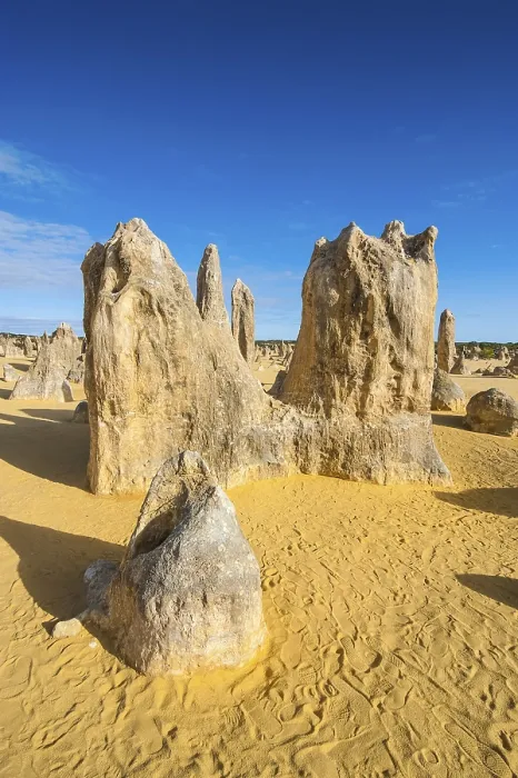 Gerahmter Druck : Die Pinnacles-Kalkformationen. Gerahmter Druck : Die Pinnacles-Kalkformationen.