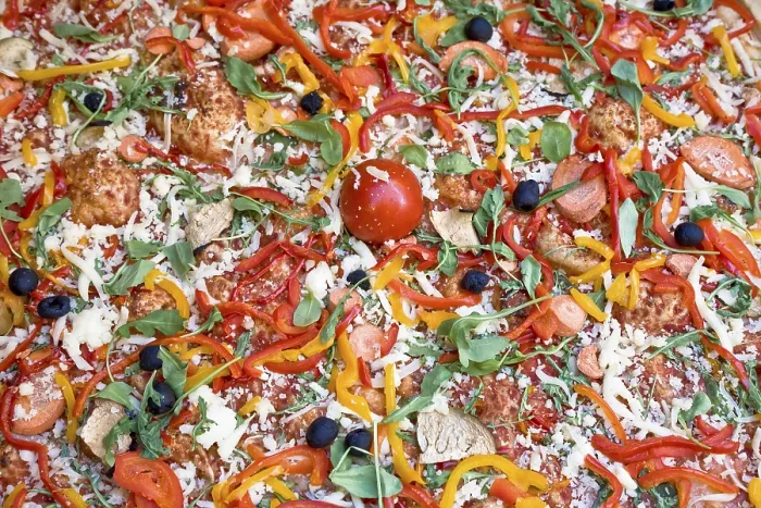 Gerahmter Druck : Pizzenbelag Gerahmter Druck : Pizzenbelag