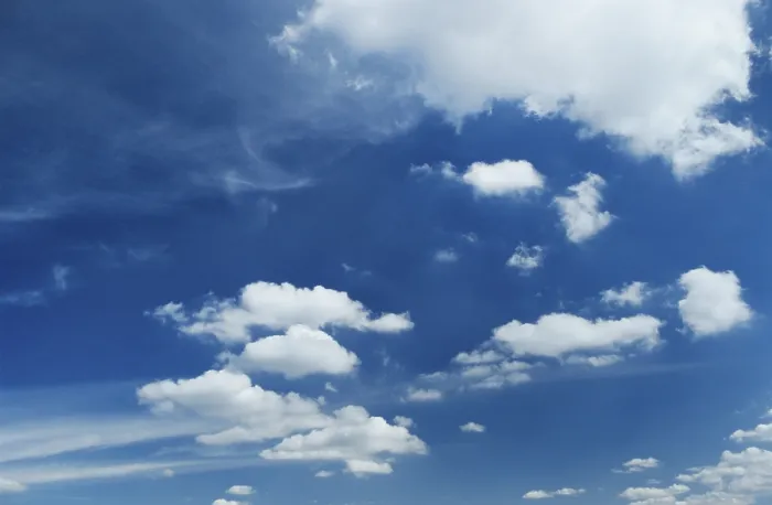 Gerahmter Druck : Wolkenkunst im Himmel.