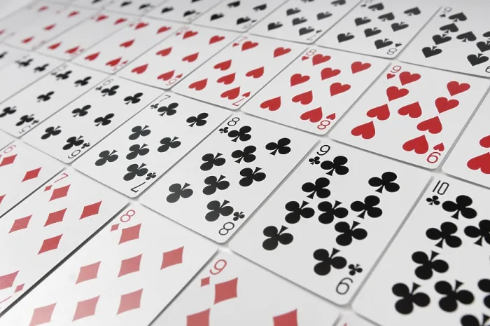 Gerahmter Druck : Spielkarten abstrakte Hintergrund. Gerahmter Druck : Spielkarten abstrakte Hintergrund.