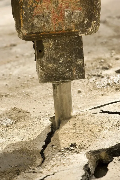 Gerahmter Druck : Pneumatikbohrmaschine Gerahmter Druck : Pneumatikbohrmaschine