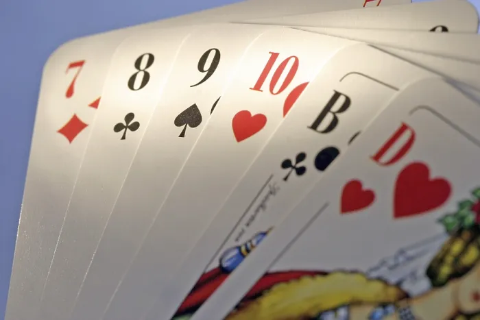Gerahmter Druck : Poker Straight