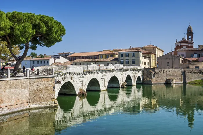 Gerahmter Druck : Brücke des Augustus, Rimini, Emilia-Romagna Gerahmter Druck : Brücke des Augustus, Rimini, Emilia-Romagna