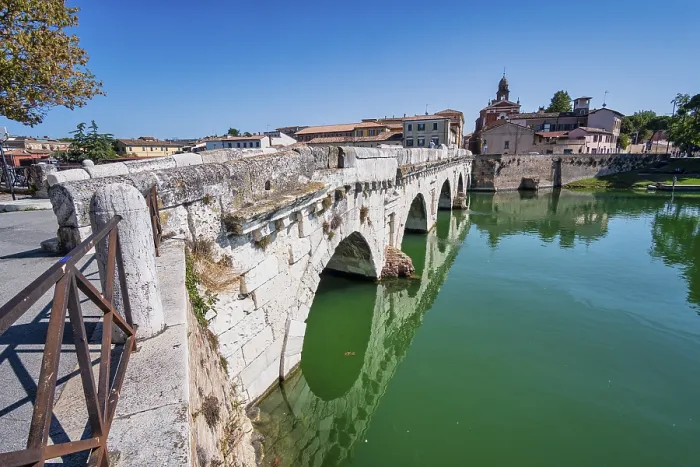 Gerahmter Druck : Brücke des Augustus, Rimini, Emilia-Romagna Gerahmter Druck : Brücke des Augustus, Rimini, Emilia-Romagna