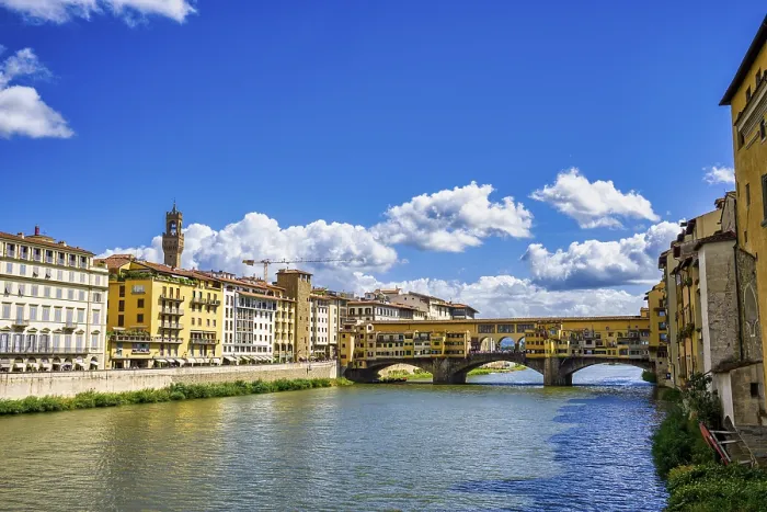 Gerahmter Druck : Ponte Vecchio über den Arno, Florenz. Gerahmter Druck : Ponte Vecchio über den Arno, Florenz.