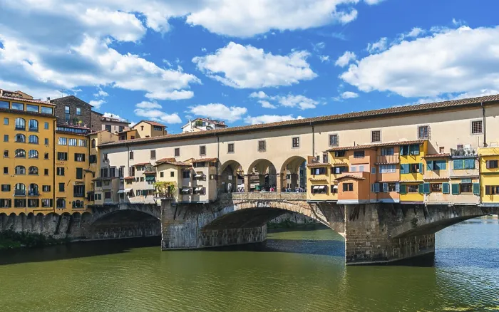 Gerahmter Druck : Ponte Vecchio Brücke über den Arno. Gerahmter Druck : Ponte Vecchio Brücke über den Arno.
