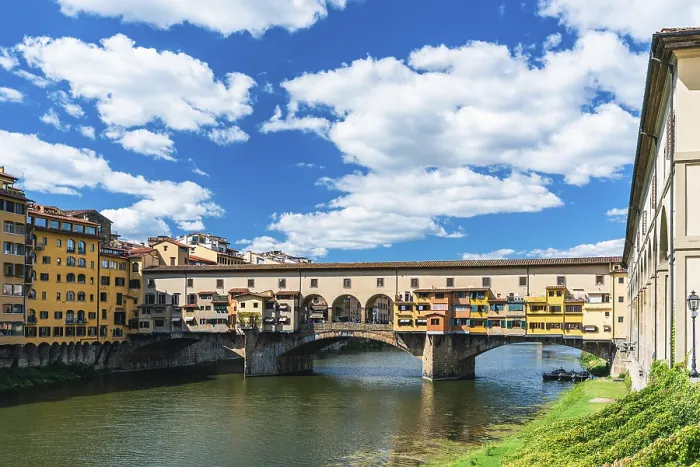 Gerahmter Druck : Ponte Vecchio Brücke über den Arno-Fluss. Gerahmter Druck : Ponte Vecchio Brücke über den Arno-Fluss.