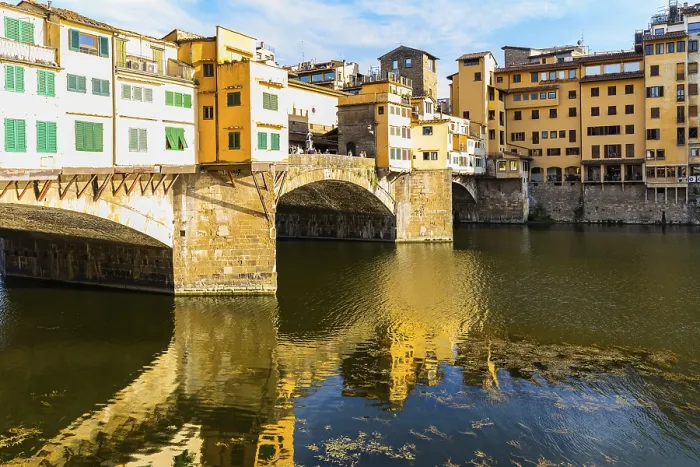 Gerahmter Druck : Der Ponte Vecchio-Brücke über den Arno-Fluss. Gerahmter Druck : Der Ponte Vecchio-Brücke über den Arno-Fluss.