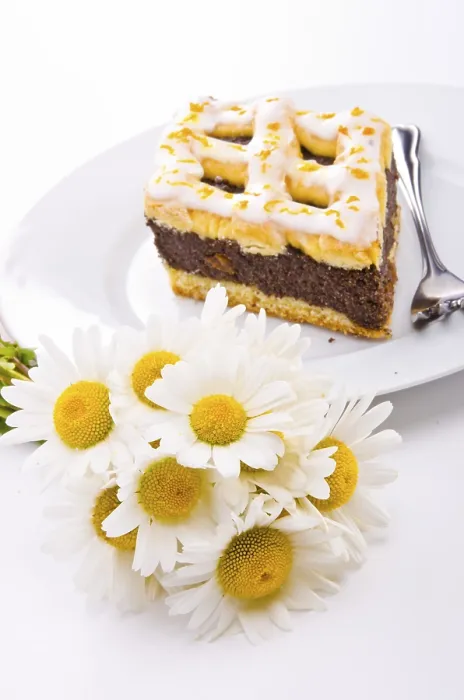 Gerahmter Druck : Mohnkuchen Gerahmter Druck : Mohnkuchen