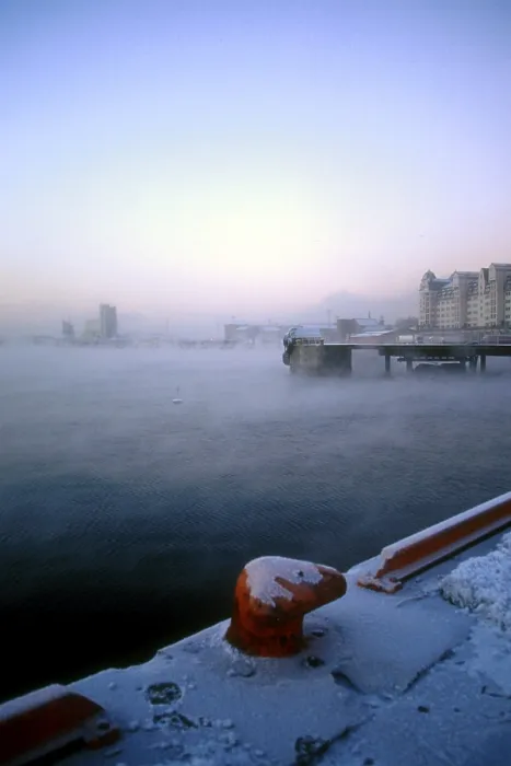 Gerahmter Druck : Hafen von Oslo