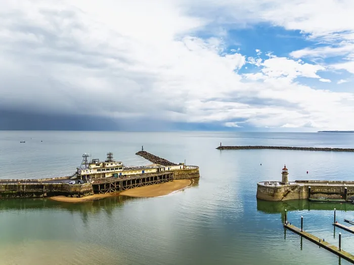 Gerahmter Druck : Hafen von Ramsgate aus einem Drohnen, Ramsgate. Gerahmter Druck : Hafen von Ramsgate aus einem Drohnen, Ramsgate.