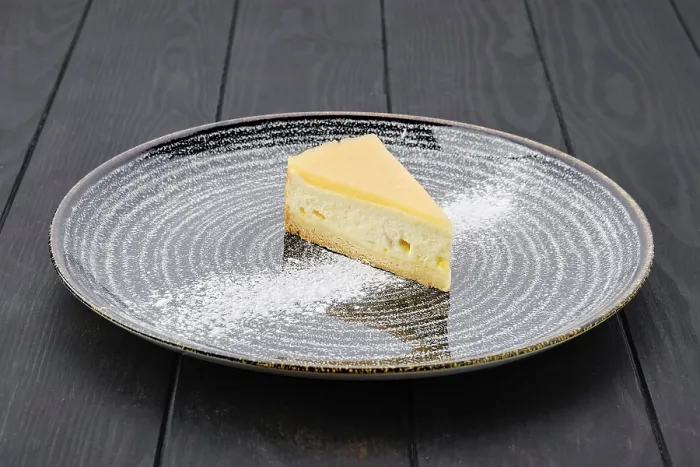 Gerahmter Druck : Teil einer Kürbiskäsekuchenportion Gerahmter Druck : Teil einer Kürbiskäsekuchenportion