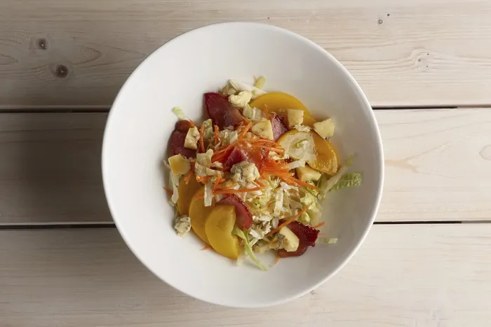 Gerahmter Druck : Bacon, Salat und Blaukäse Gerahmter Druck : Bacon, Salat und Blaukäse