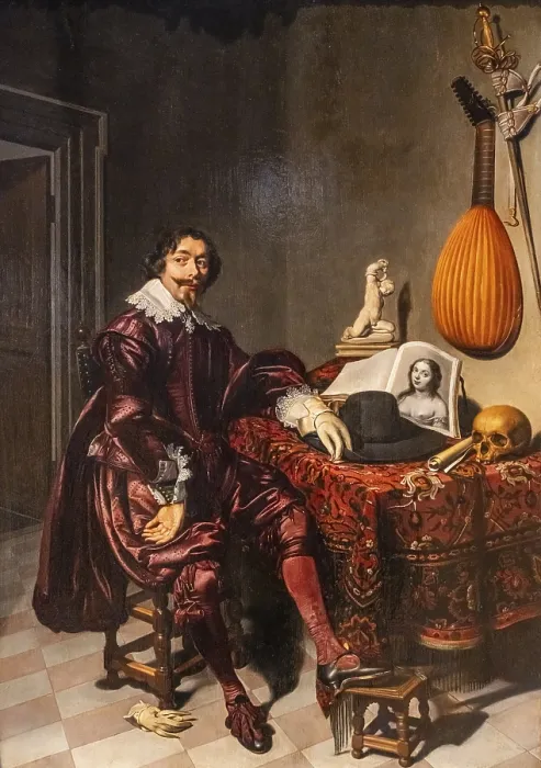 Gerahmter Druck : Porträt von David Bailly, Thomas de Keyser Gerahmter Druck : Porträt von David Bailly, Thomas de Keyser
