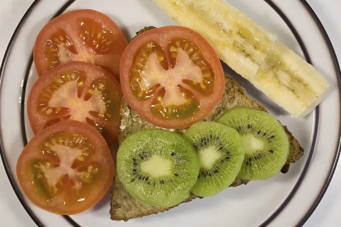 Gerahmter Druck : Frühstück mit Vollkornbrötchen Gerahmter Druck : Frühstück mit Vollkornbrötchen