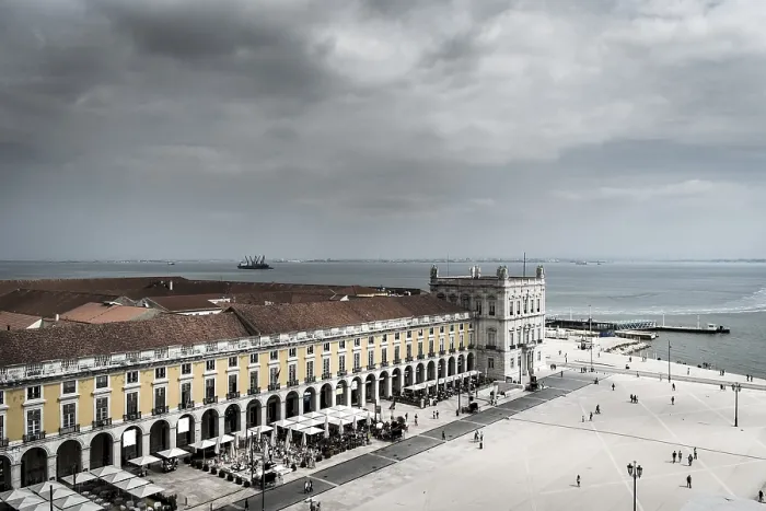 Gerahmter Druck : Praça do Comércio, Lissabon Gerahmter Druck : Praça do Comércio, Lissabon