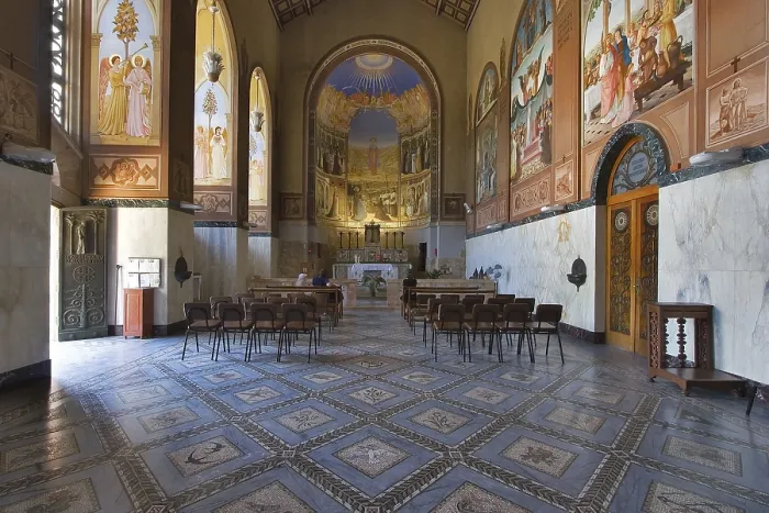 Gerahmter Druck : Gebetsraum in Kloster in Jerusalem. Gerahmter Druck : Gebetsraum in Kloster in Jerusalem.