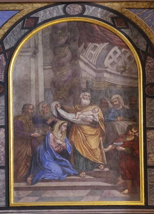 Gerahmter Druck : Darstellung Jesu im Tempel Gerahmter Druck : Darstellung Jesu im Tempel