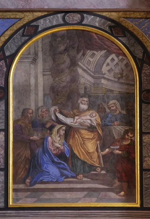 Gerahmter Druck : Darstellung Jesu im Tempel Gerahmter Druck : Darstellung Jesu im Tempel