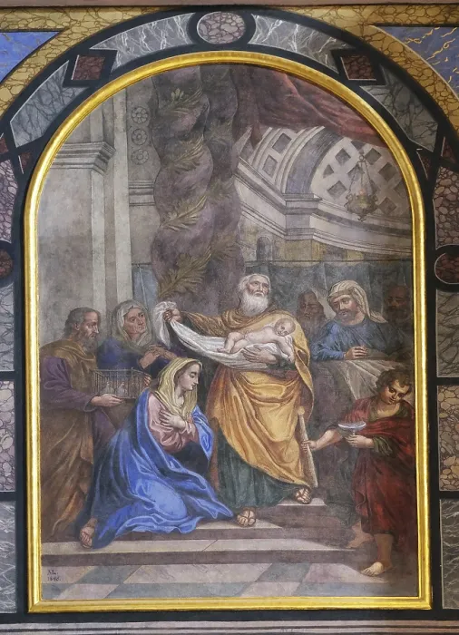 Gerahmter Druck : Darstellung Jesu im Tempel Gerahmter Druck : Darstellung Jesu im Tempel