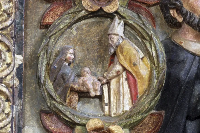 Gerahmter Druck : Die Darstellung Jesu im Tempel. Gerahmter Druck : Die Darstellung Jesu im Tempel.