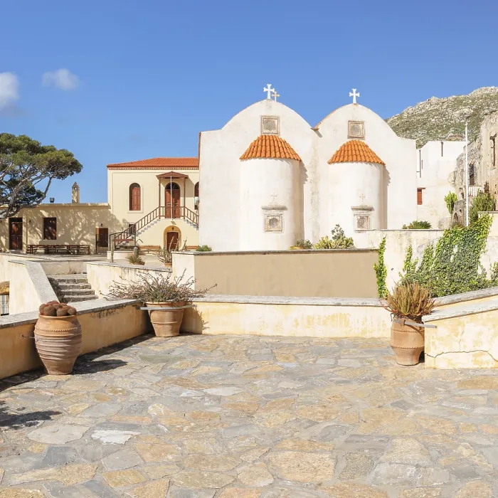 Gerahmter Druck : Monastyr von Preveli, Bezirk Rethymno Gerahmter Druck : Monastyr von Preveli, Bezirk Rethymno