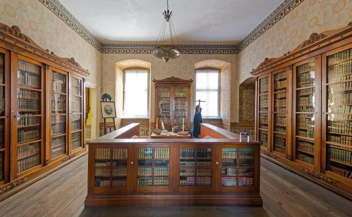 Gerahmter Druck : Fürstliche Bibliothek, Kloster Corvey Gerahmter Druck : Fürstliche Bibliothek, Kloster Corvey