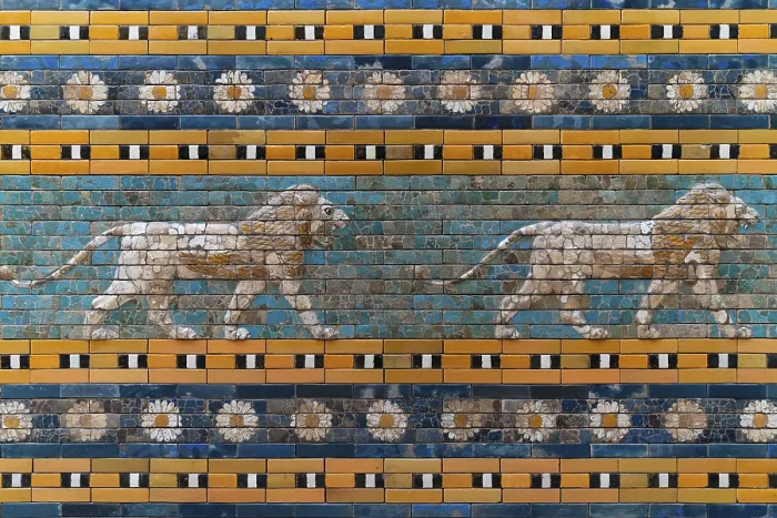 Gerahmter Druck : Der Prozessionsweg im Pergamonmuseum in Berlin. Gerahmter Druck : Der Prozessionsweg im Pergamonmuseum in Berlin.