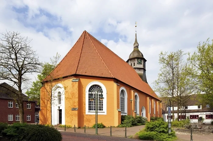 Gerahmter Druck : Evangelische Kirche St. Liborius Gerahmter Druck : Evangelische Kirche St. Liborius