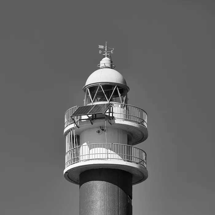 Gerahmter Druck : Leuchtturm Punta de Teno mit Solarzelle. Gerahmter Druck : Leuchtturm Punta de Teno mit Solarzelle.