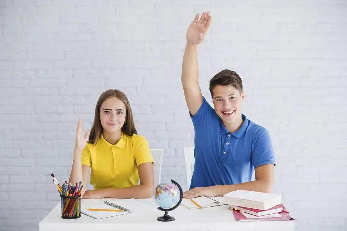 Gerahmter Druck : Schüler wollen Antwort. Gerahmter Druck : Schüler wollen Antwort.