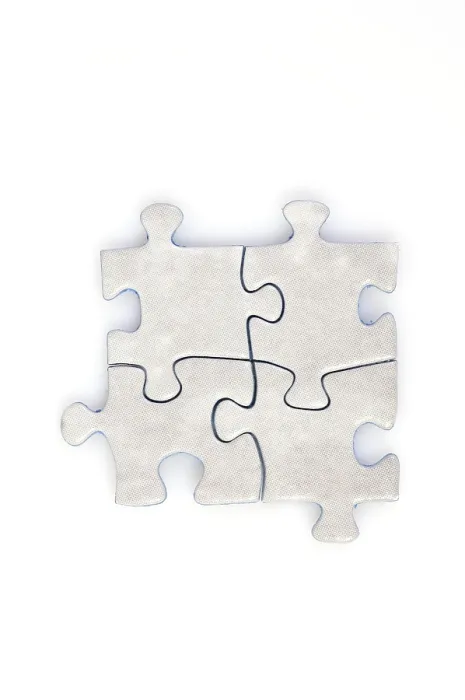Gerahmter Druck : Puzzlestücke Gerahmter Druck : Puzzlestücke