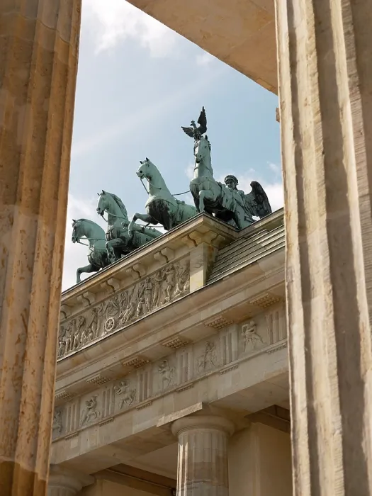 Gerahmter Druck : Die Quadriga am Brandenburger Tor. Gerahmter Druck : Die Quadriga am Brandenburger Tor.