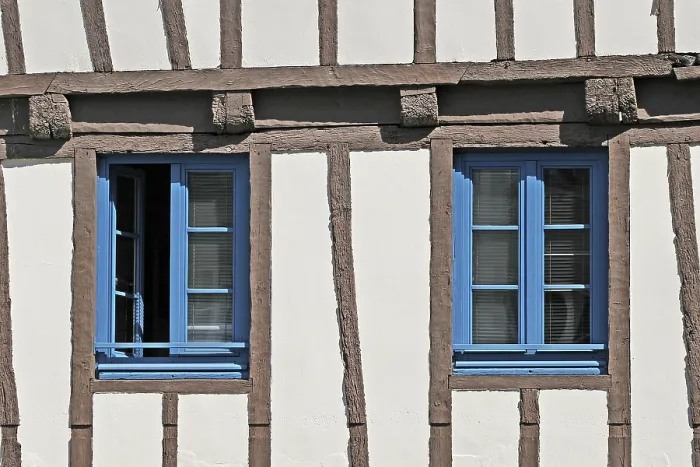 Gerahmter Druck : Quimper, Fachwerkhäuser. Gerahmter Druck : Quimper, Fachwerkhäuser.