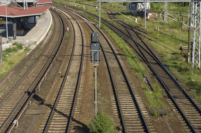 Gerahmter Druck : Railway